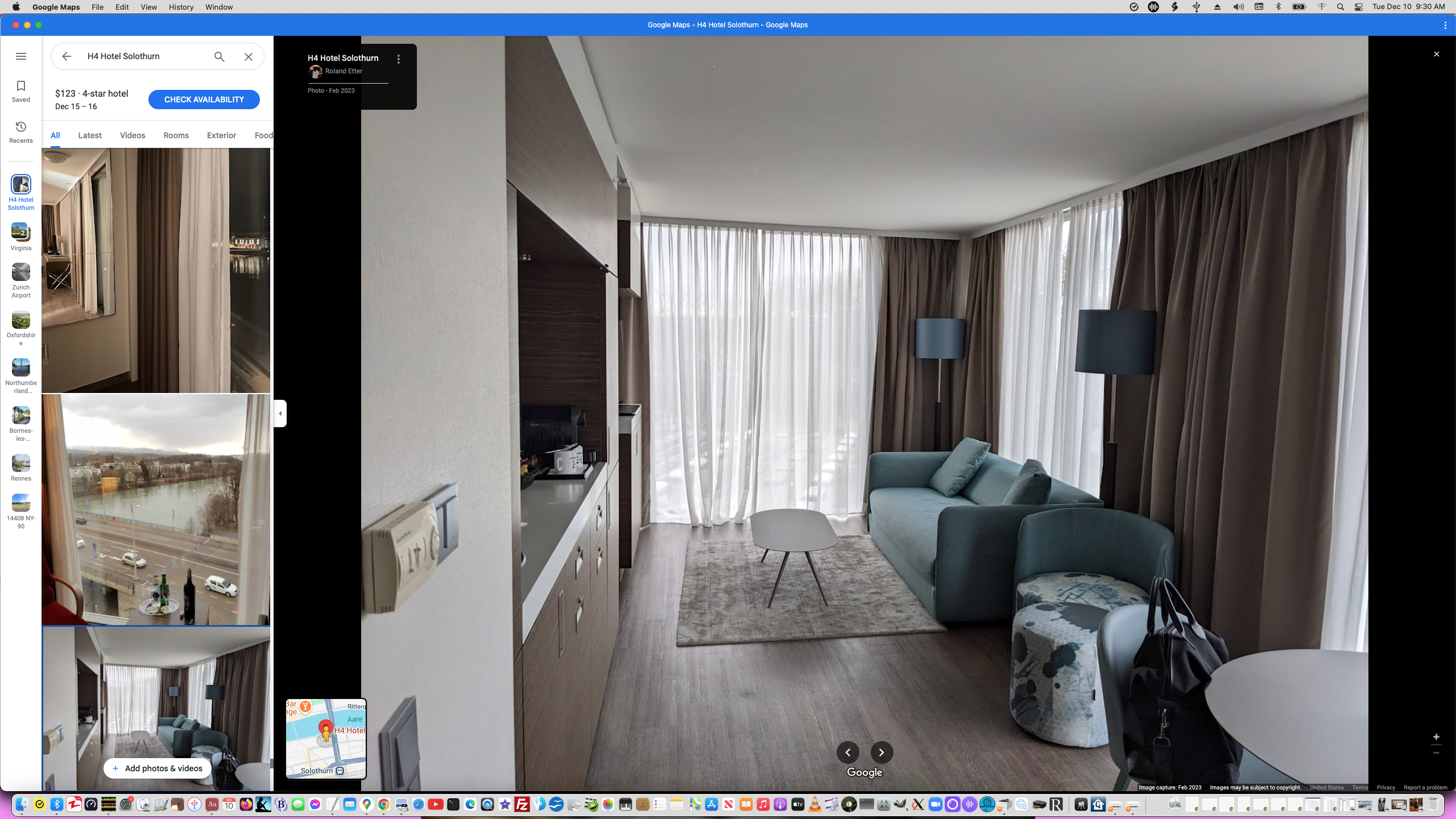 ./Screen Shot 2024-12-10 at 9.30.36 AM - H4 Solothurn Studio Interior - Living Room view towards Couch and TV with outside view and Round Table - Spartan Room.png